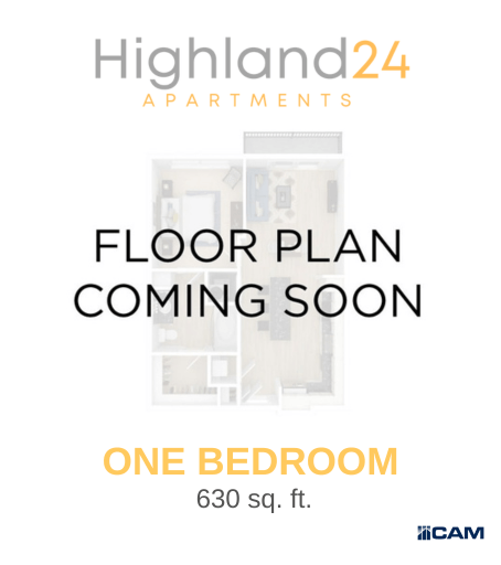 the floor plan is coming soon to our one bedroom apartment